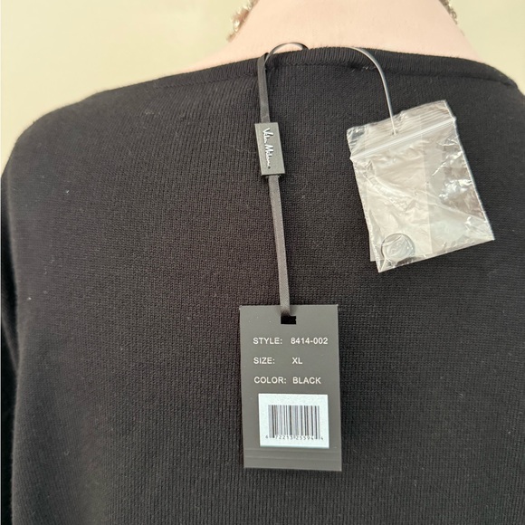 Vila Milano NWT Classic Black Women's button up cardigan in size XL - Picture 4 of 10